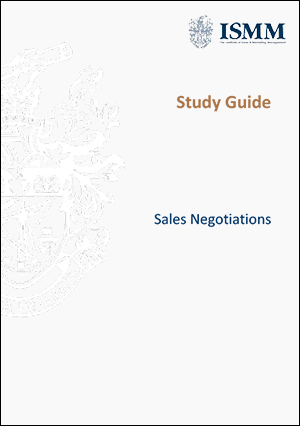 ISMM Study Guide-Sales-Negotiations