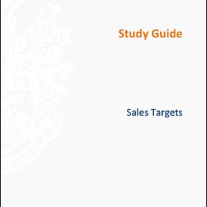 ISMMStudy Guide- Sales Targets